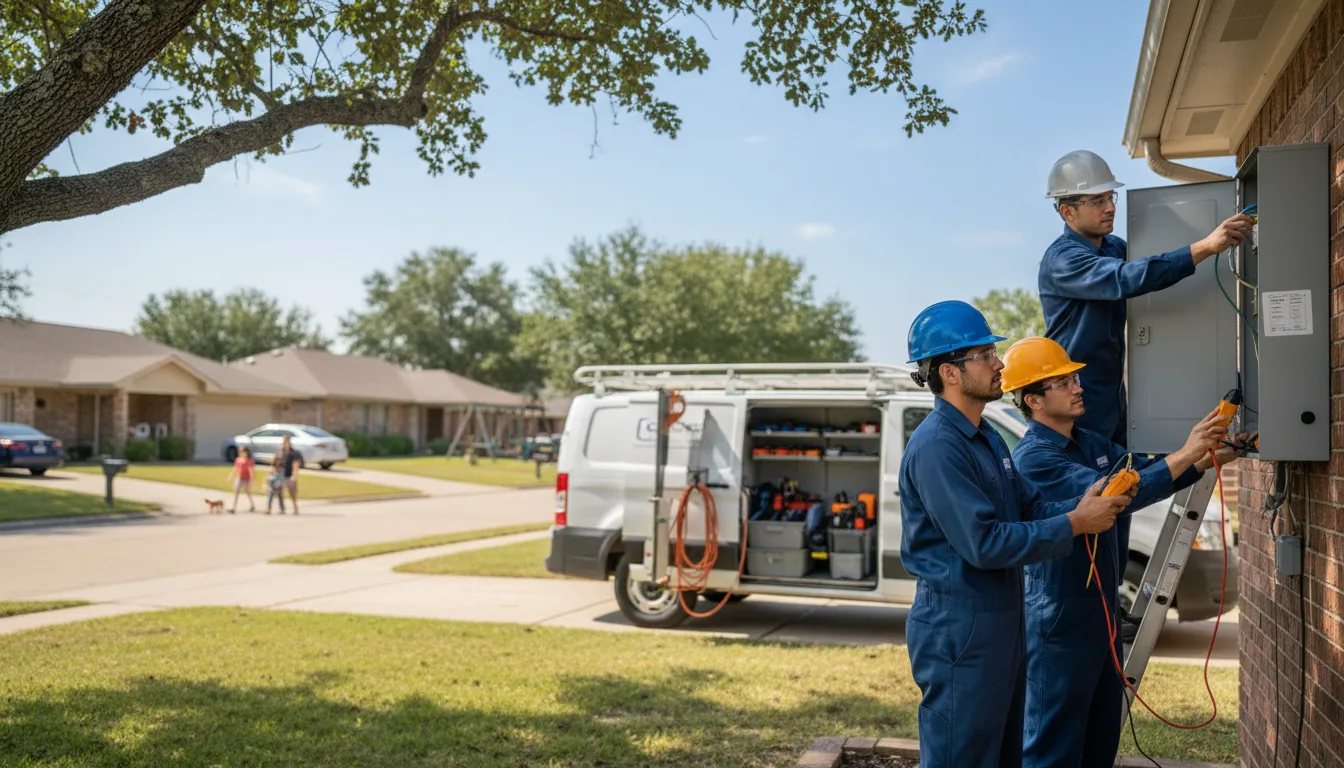 Certified electrician providing emergency electrical services in Gibson, LA